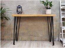 Load image into Gallery viewer, Live edge suar wood console