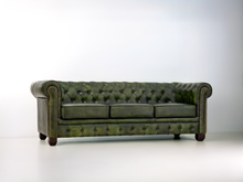 Load image into Gallery viewer, Fauteuil Chesterfield 3 places