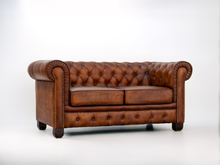 Load image into Gallery viewer, Fauteuil Chesterfield 2 places