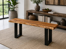 Load image into Gallery viewer, Acacia live edge bench