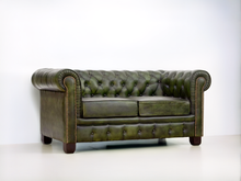 Load image into Gallery viewer, Fauteuil Chesterfield 2 places