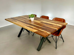 Live edge rosewood dining table