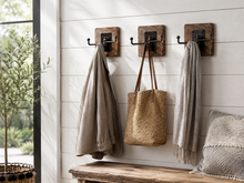 Load image into Gallery viewer, Mobile Wall Hook in Recycled Wood
