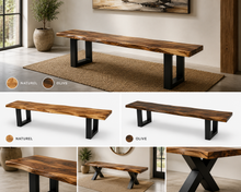 Charger l'image dans la galerie, Banc en bois de rose live edge