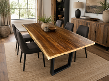 Load image into Gallery viewer, solid Suar wood live edge slab 1.80 meter
