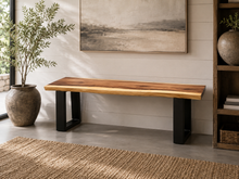 Charger l'image dans la galerie, Banc en bois de suar live edge