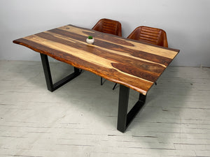 Live edge rosewood dining table