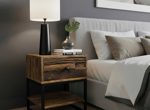 Taiga bedside table in mango wood