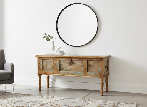 Old door console chest