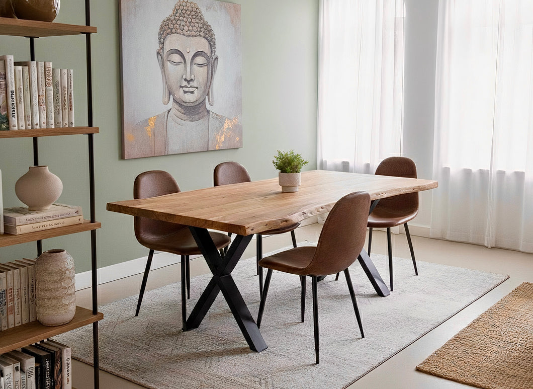 Acacia live edge dining table 47 to 120 inches