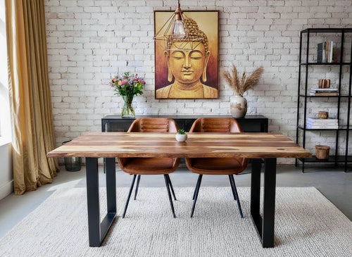 Live edge rosewood dining table