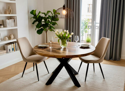 Round Rosewood Table