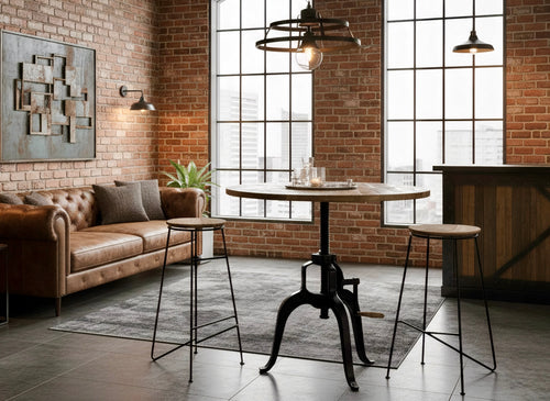 Adjustable bistro table