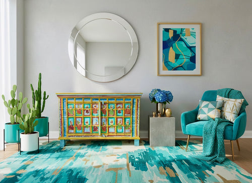 Recycled wood sideboard