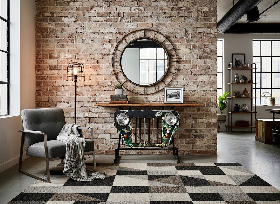 Console made from recycled wood