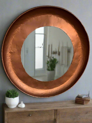 Grand miroir Cuivré