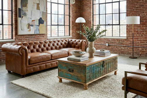 Antique teak wood chest