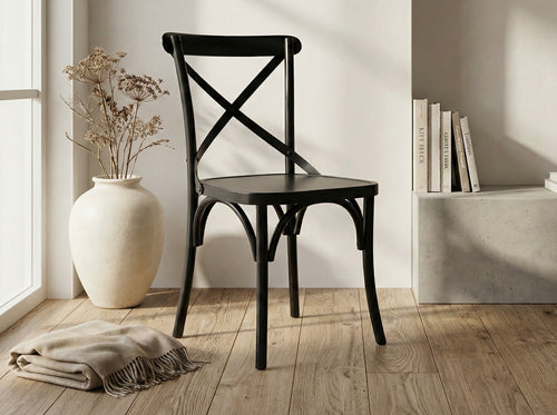 Chaise Noir en Métal