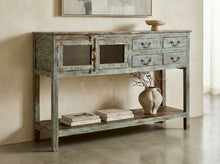 Charger l&#39;image dans la galerie, Console Antique Bleue