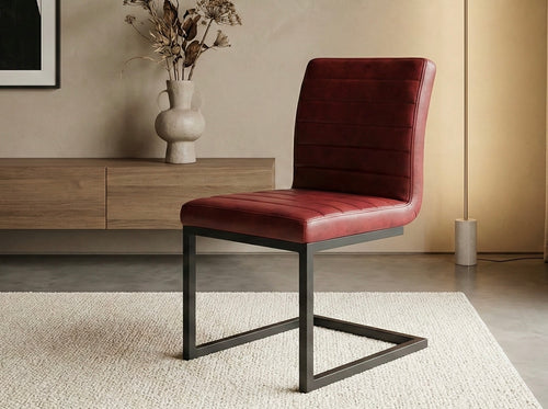 Chaise moderne cerise