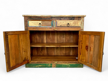 Load image into Gallery viewer, Recycled Wood Sideboard – 3 Doors, 3 Drawers