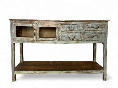 Antique Blue Console