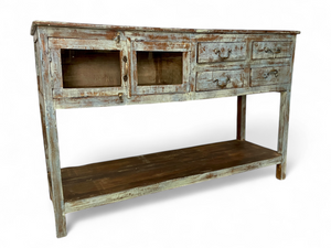 Antique Blue Console