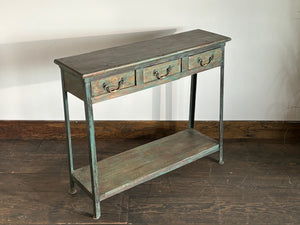 Console Antique Bleue