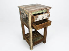 Load image into Gallery viewer, Recycled wood side table