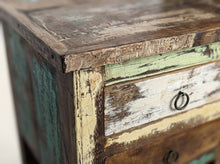 Load image into Gallery viewer, Recycled wood side table