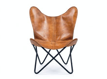 Charger l'image dans la galerie, Chaise papillon en cuir
