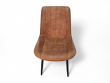 Charger l&#39;image dans la galerie, Chaise en tissu brun