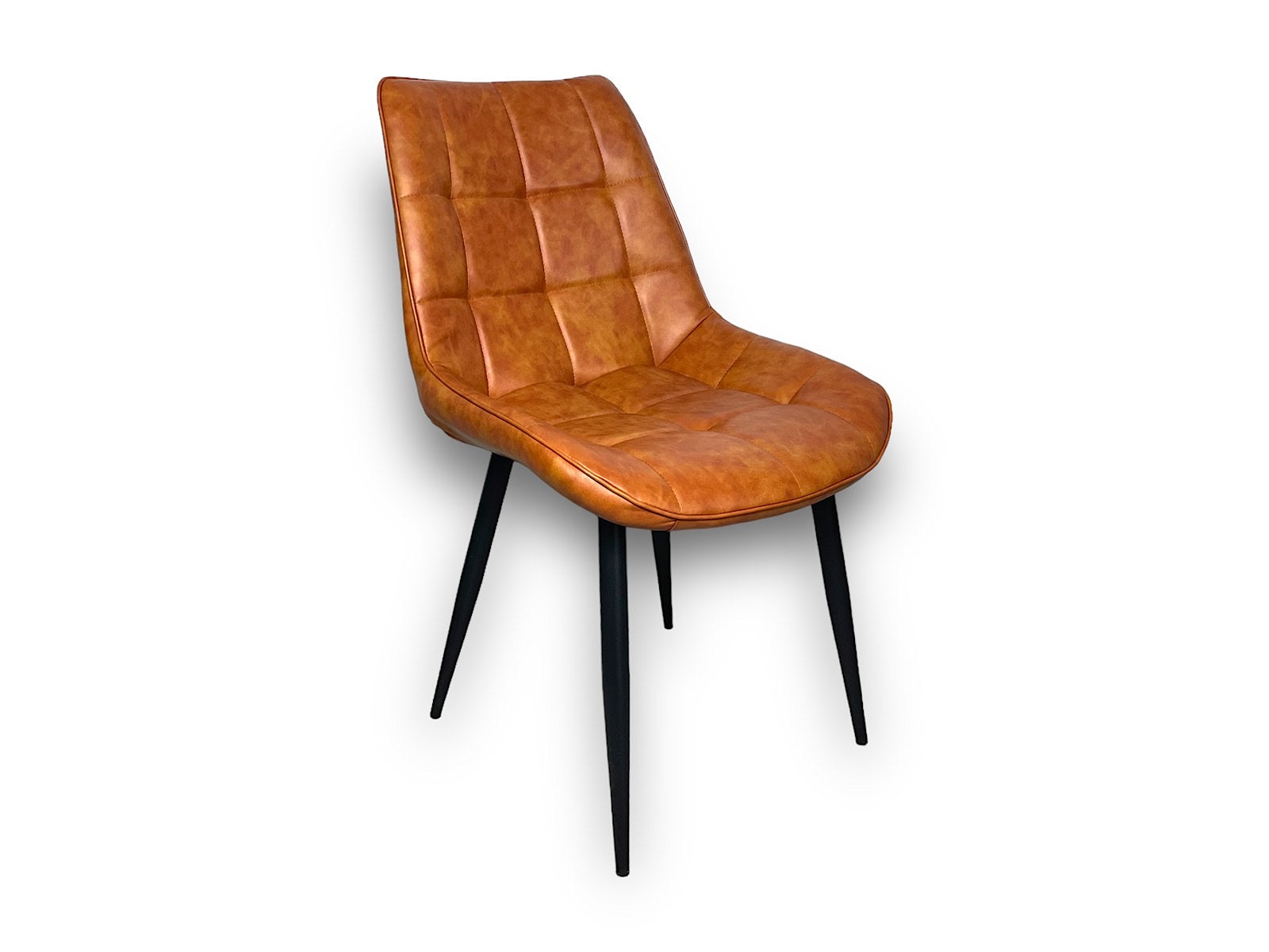 Modern “Comfort Elegance” Chair in Synthetic Fabric and Metal