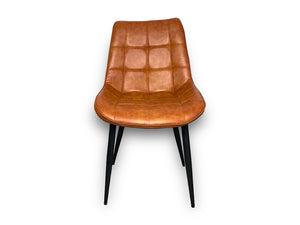 Modern “Comfort Elegance” Chair in Synthetic Fabric and Metal