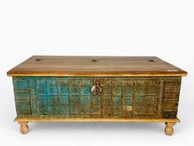 Load image into Gallery viewer, Antique teak wood chest