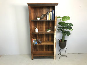 Wooden shelf from recycled doors