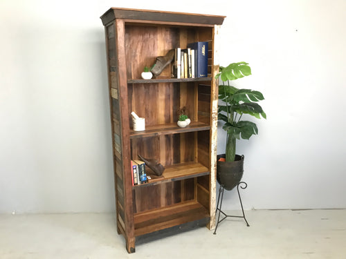 Wooden shelf from recycled doors