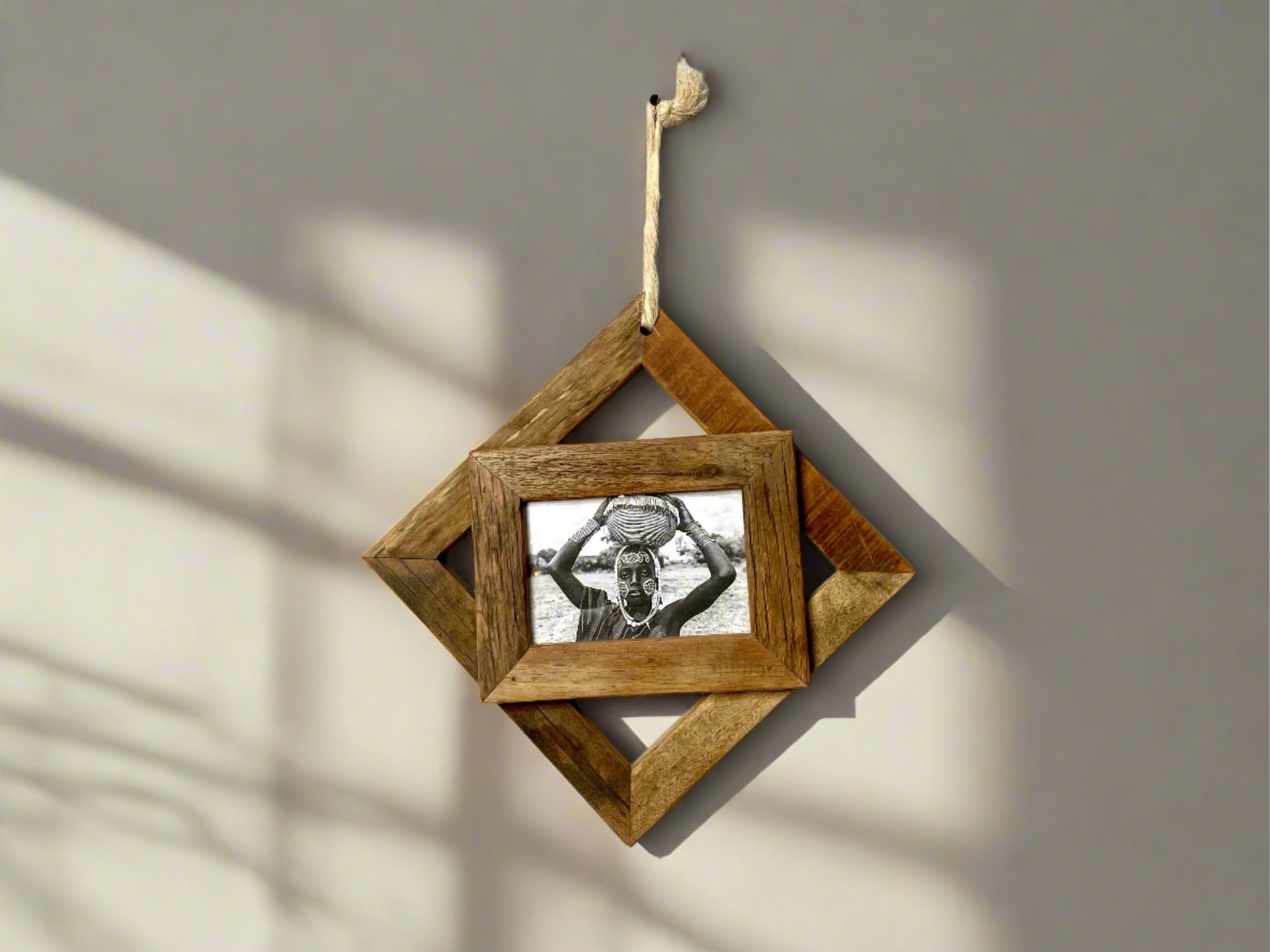 Recycled wood frame