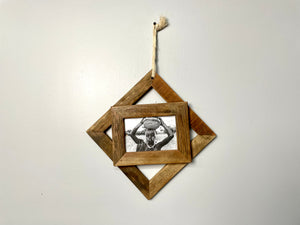 Recycled wood frame