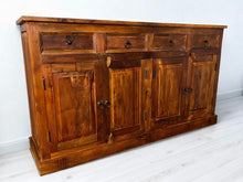 Charger l&#39;image dans la galerie, Buffet en Bois Recyclé – 4 Portes, 4 Tiroirs