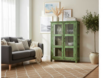 Charger l&#39;image dans la galerie, Cabinet Antique Vert