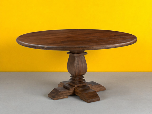 Round mango wood table Montauk