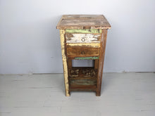 Load image into Gallery viewer, Recycled wood side table