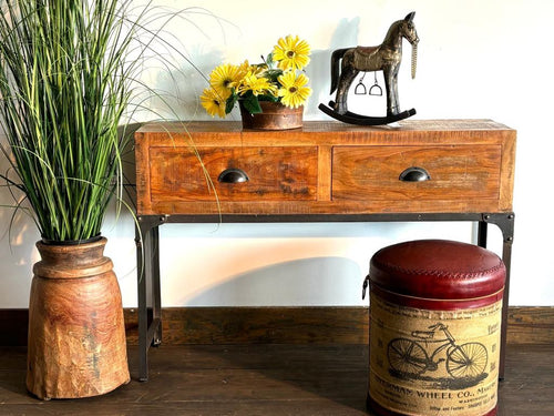 Console en bois recyclé