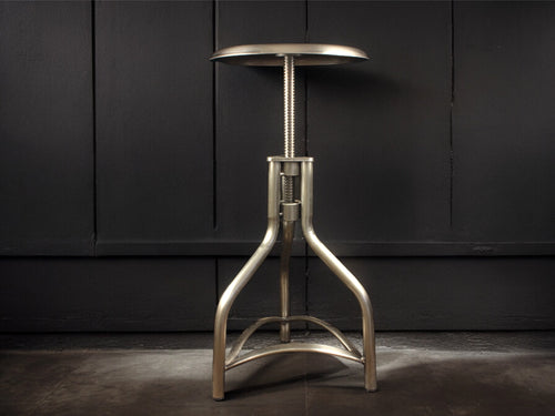 Adjustable steel stool