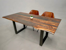 Charger l&#39;image dans la galerie, Table à diner en bois de rose Live edge