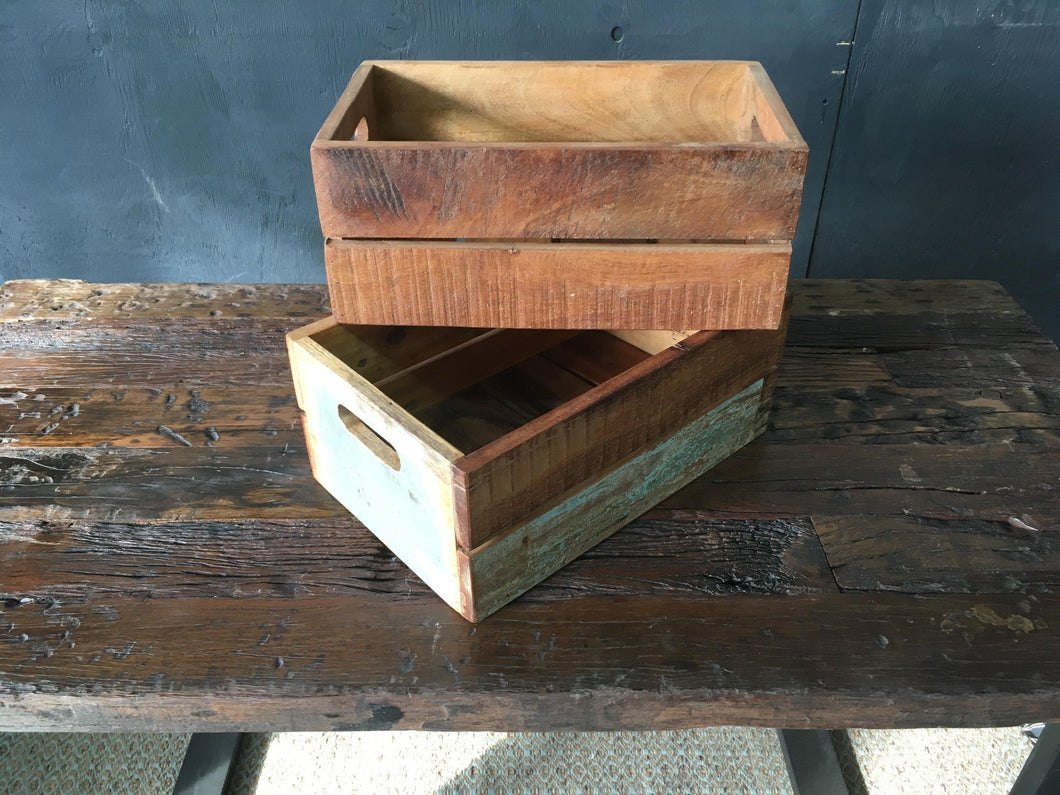 Recycle wooden box