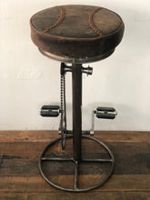 Load image into Gallery viewer, Leather Bike Stool