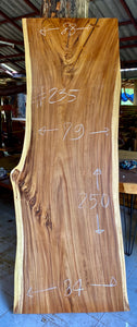 Slab (98") bois de Suar Live Edge