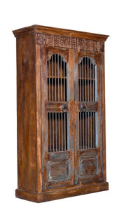 Large wardrobe with barred doors